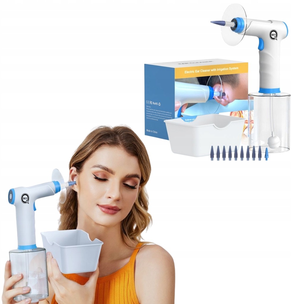 BEZPRZEWODOWY IRYGATOR USZU DO CZYSZCZENIA URZĄDZENIE DO PŁUKANIA WOSKOWINY