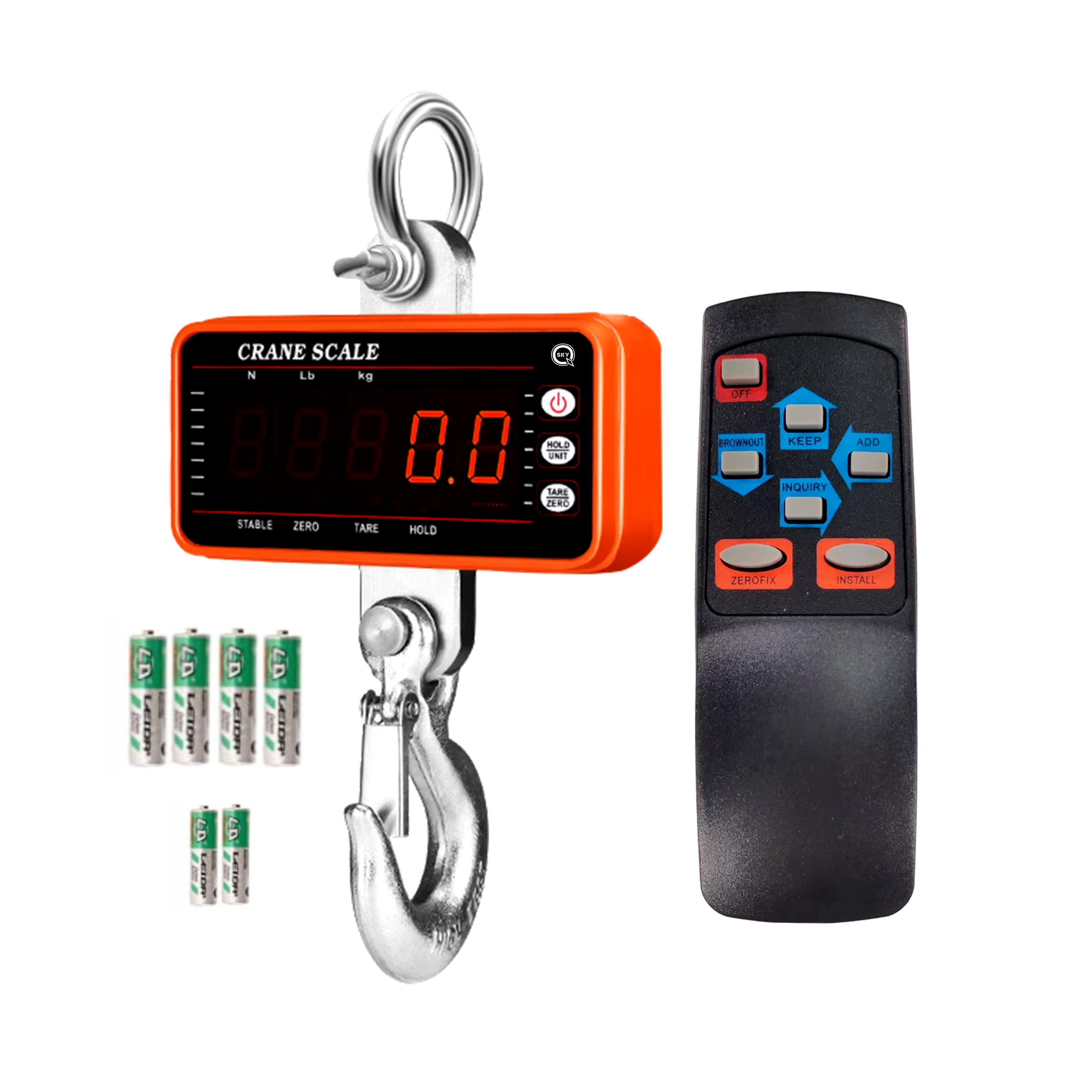 ELEKTRONICZNA WISZĄCA WAGA HAKOWA DŹWIGOWA 1500KG PODWIESZANA MAGAZYNOWA