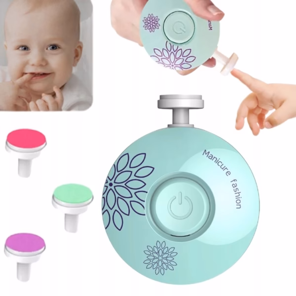 ELEKTRYCZNY OBCINACZ DO PAZNOKCI DLA NIEMOWLĄT ZESTAW DO OBCINANIA 6 SZTUK