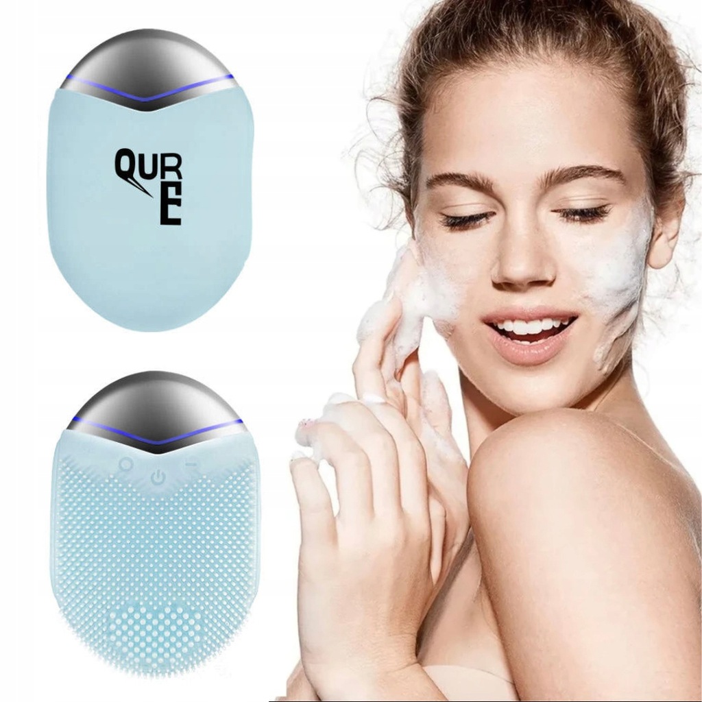 SZCZOTECZKA SONICZNA DO CZYSZCZENIA I MYCIA TWARZY WODOODPORNA + MASAŻER