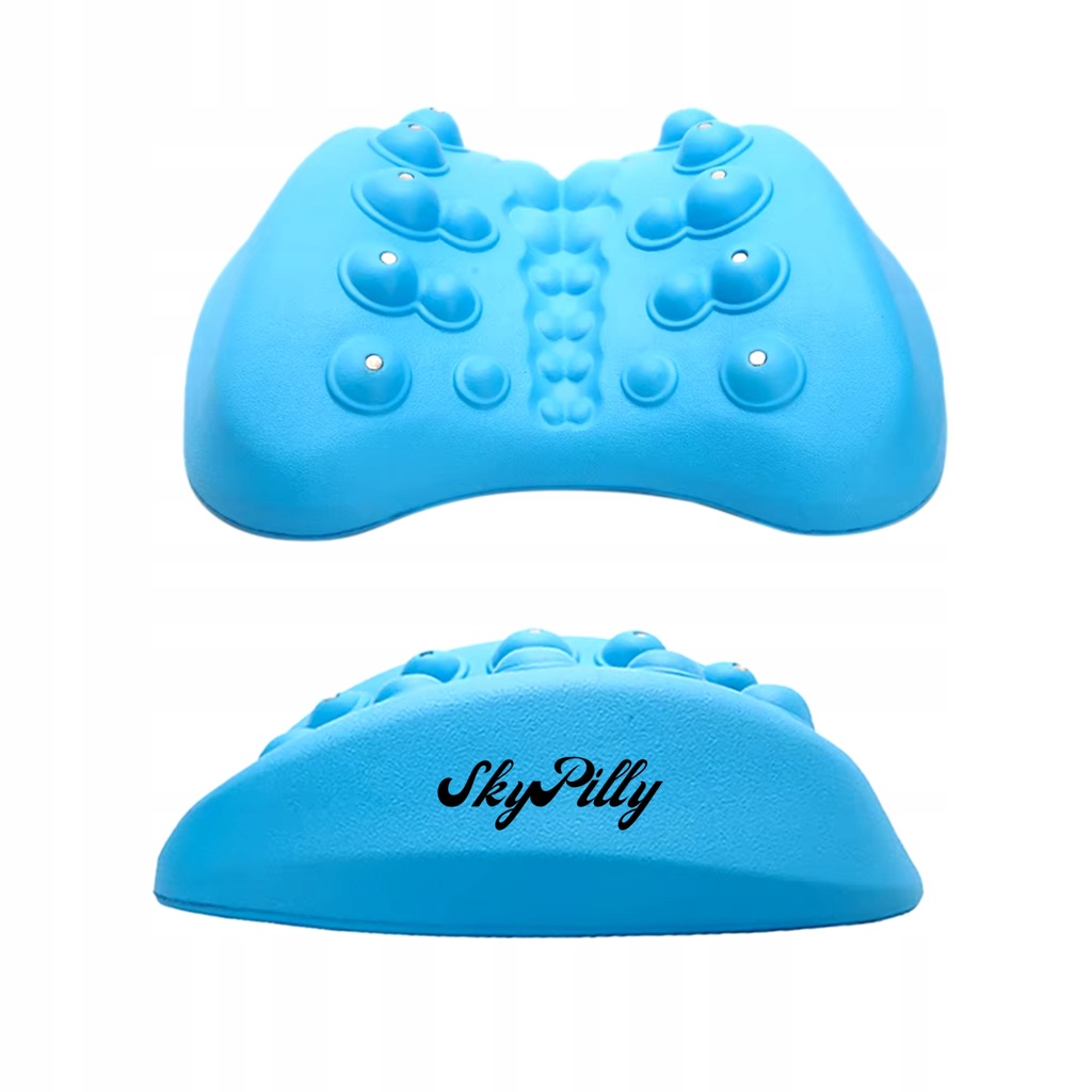 PODUSZKA ORTOPEDYCZNA LĘDŹWIOWA POD PLECY MASAŻ KRĘGOSŁUPA SKYPILLY