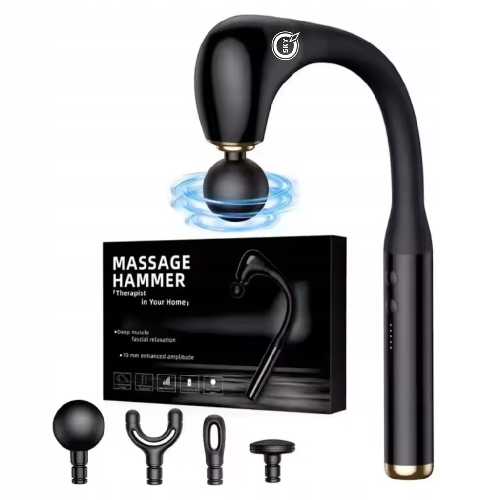 ELEKTRYCZNY PISTOLET DO MASAŻU MASAŻER DO BARKÓW PLECÓW DO TKANEK GŁĘBOKICH