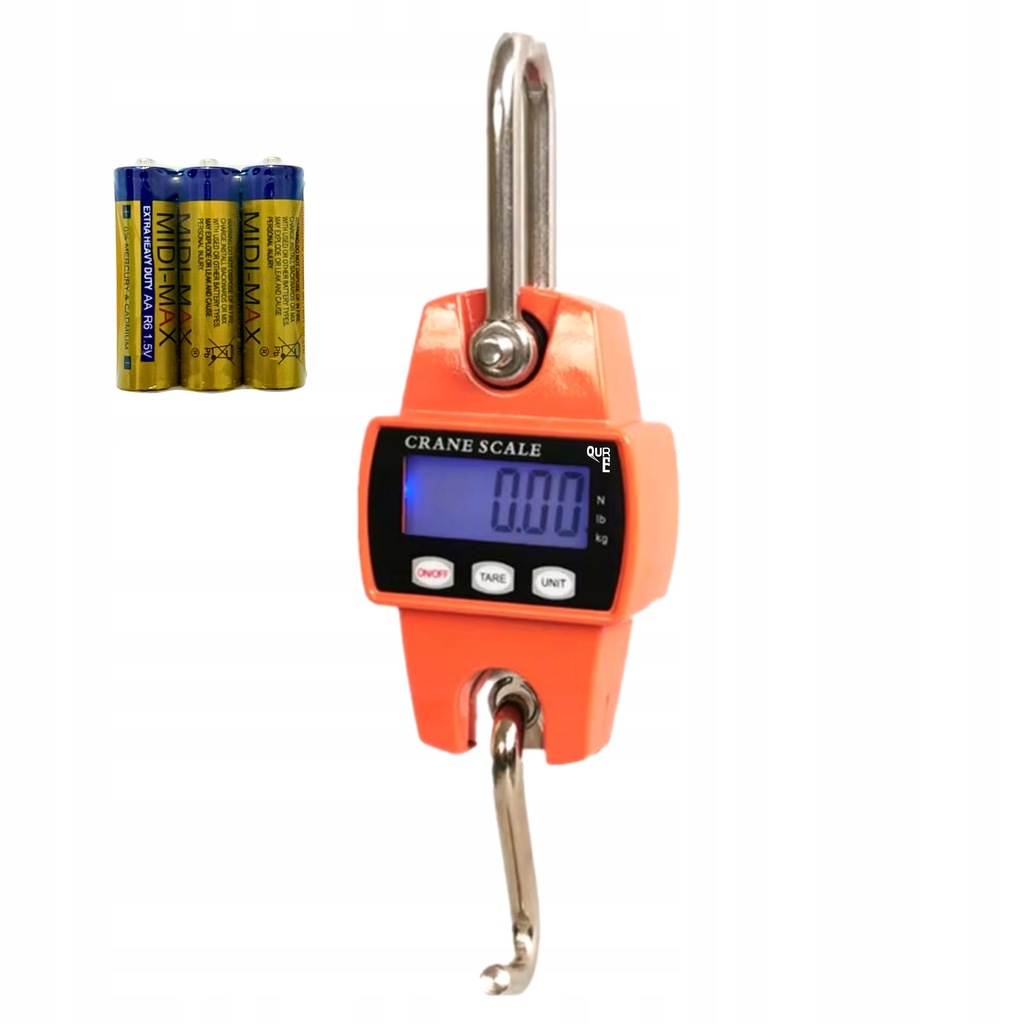 WAGA HAKOWA ELEKTRONICZNA DŹWIGOWA WĘDKARSKA WISZĄCA PRZEMYSŁOWA DO 300 KG