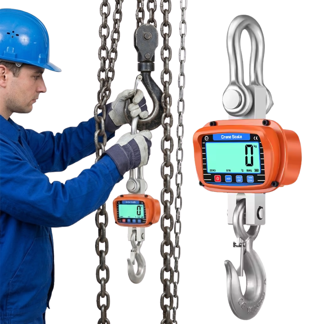 ELEKTRONICZNA WISZĄCA WAGA HAKOWA DŹWIGOWA 3000KG PODWIESZANA MAGAZYNOWA 3T