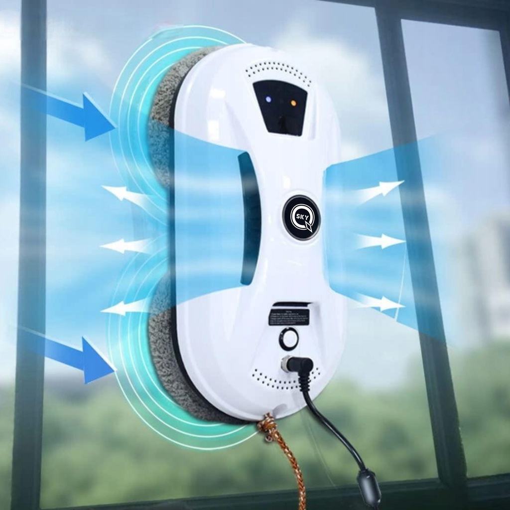 AUTOMATYCZNY INTELIGENTY ROBOT ZE SPRYSKIWACZEM DO MYCIA OKIEN SZYB Z PILOT - obrazek 6