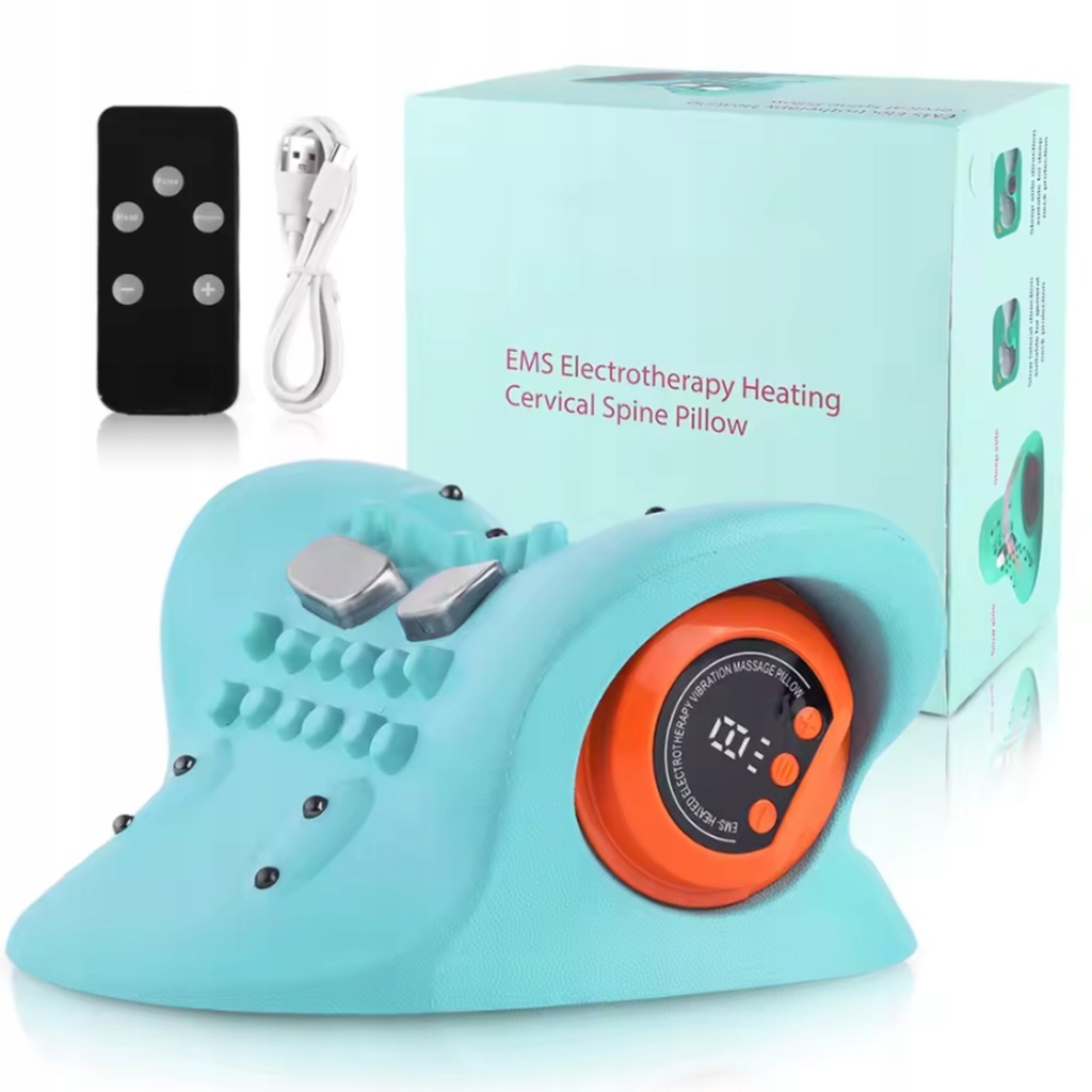 PODUSZKA MASUJĄCA SHIATSU BEZPRZEWODOWA NA BÓL SZYI ROZCIĄGAJĄCA MASAŻ