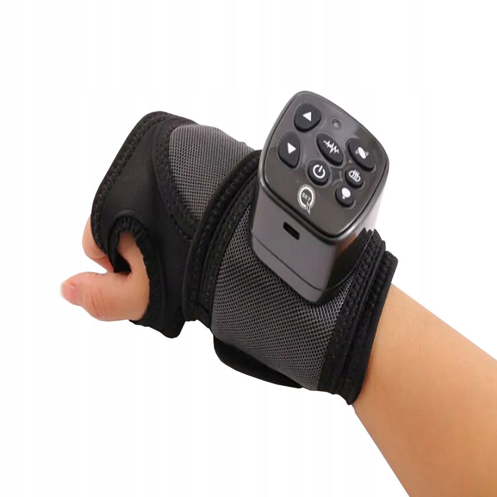 MASAŻER RĘKI I NADGARSTKA UCISK WIBRACJA GRZANIE RELAKS USB PRZENOŚNY