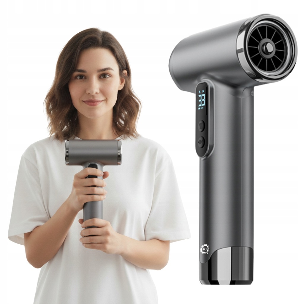 BEZPRZEWODOWA SUSZARKA DO WŁOSÓW NA AKUMULATOR PRZENOŚNA 200W 15000 MAH