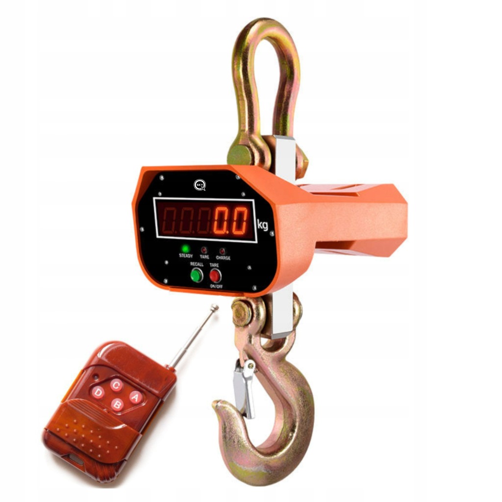 ELEKTRONICZNA WISZĄCA WAGA HAKOWA DŹWIGOWA 5000KG PODWIESZANA MAGAZYNOWA 5T