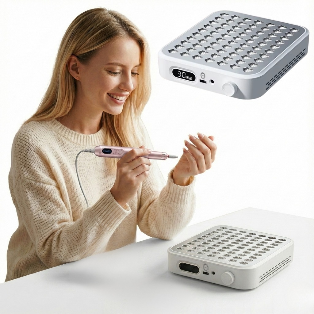 POCHŁANIACZ DO PYŁU PAZNOKCI MANICURE PEDICURE KASETOWY 80W BEZWORKOWY