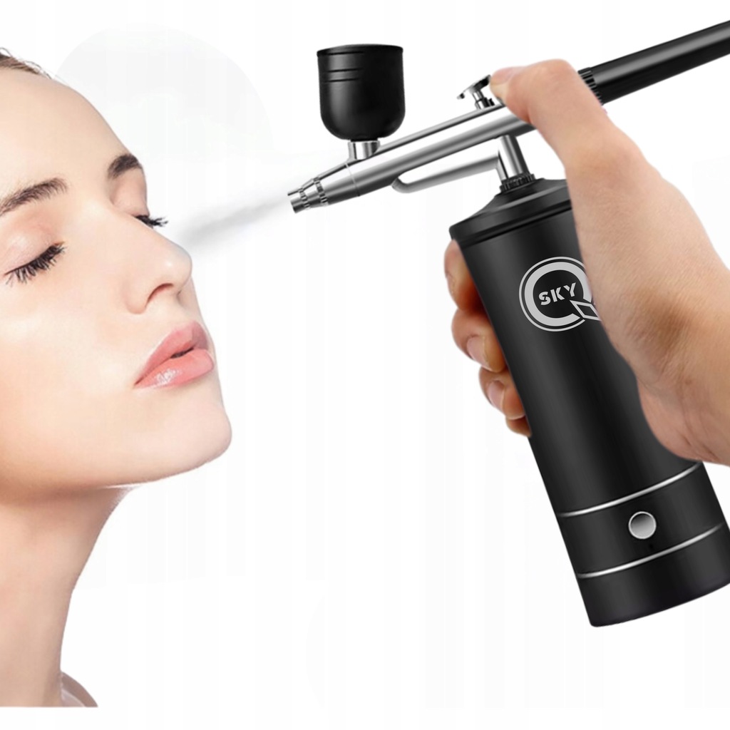 ELEKTRYCZNY PISTOLET NATRYSKOWY AEROGRAF KOMPRES BEZPRZEWODOWY PAZNOKCIE