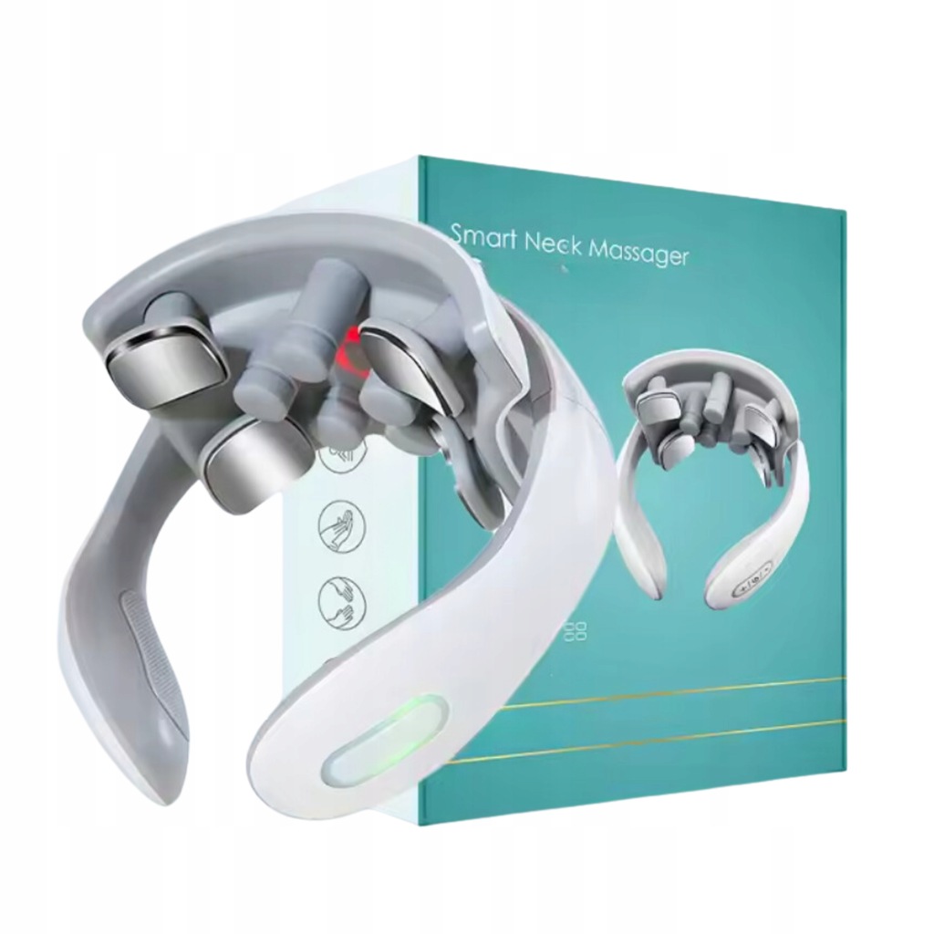 MASAŻER SZYI SZTYWNOŚĆ KARKU BÓL 9 GŁOWIC GRZANIE 5 PROGRAMÓW