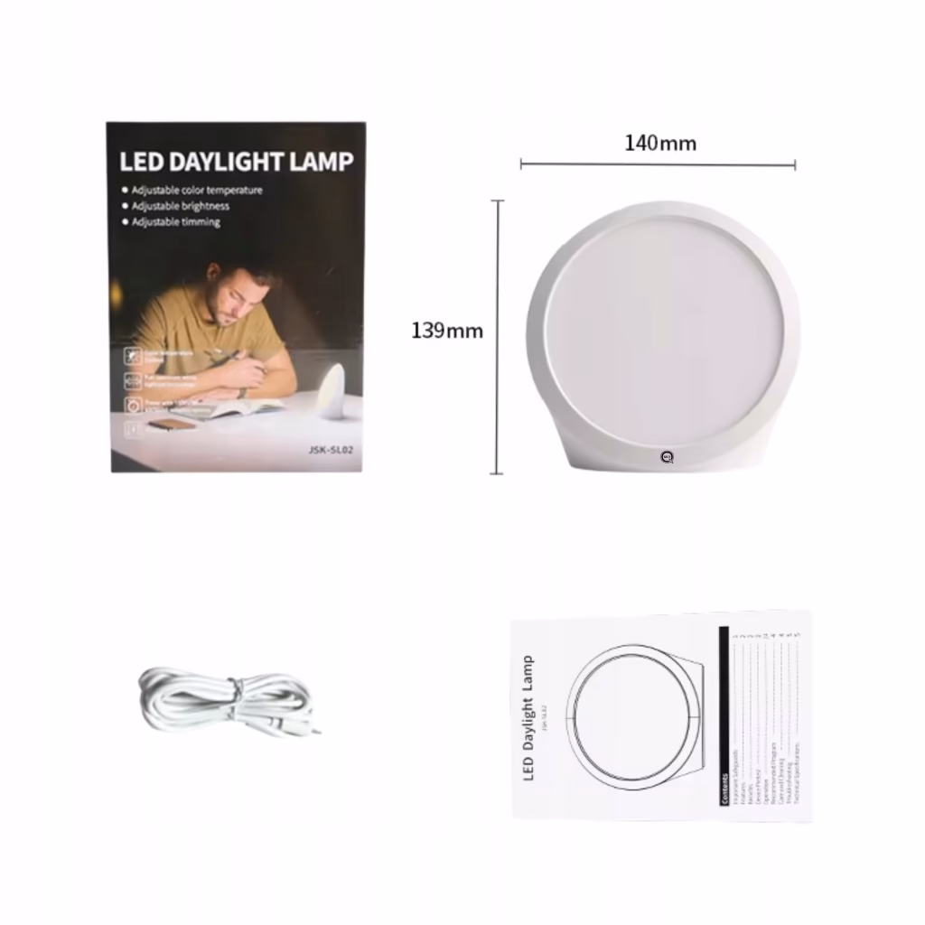 LAMPA DO TERAPII ŚWIATŁEM QSKY 10 000 LUX - obrazek 5
