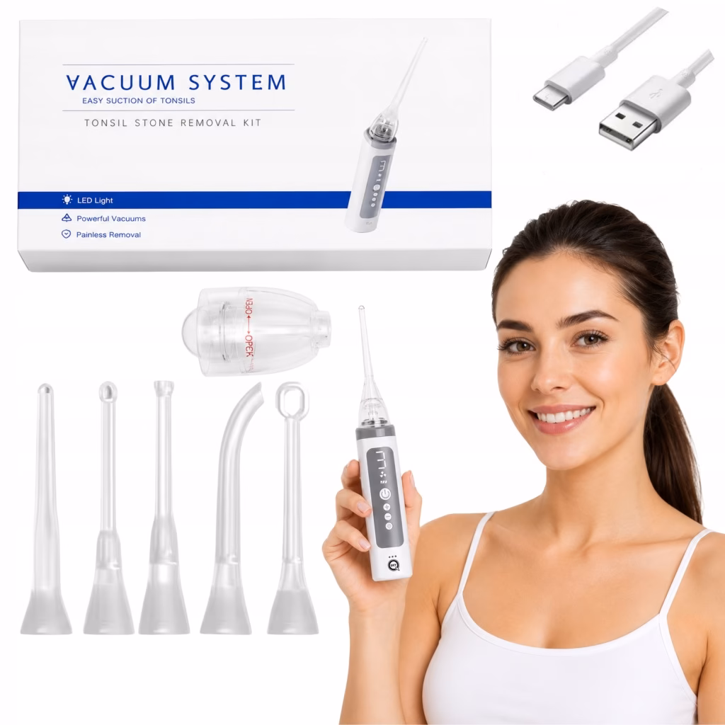 ELEKTRONICZNY ASPIRATOR DO USUWANIA KAMIENI MIGDAŁKOWYCH